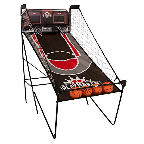 Triumph Playmaker Shootout Basketball Arcade Game – Electronic Scorer, LED Display, 8 Game Modes, 4 Balls, Pump & Quick Connect Frame – Fast-Paced Indoor Fun for Kids, Teens & Family Game Nights