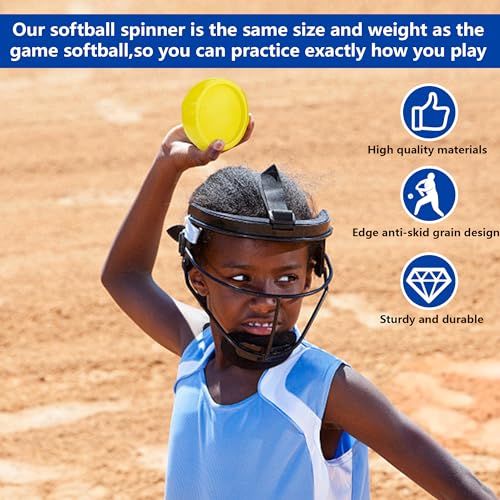 RunNico Softball Spinner,12" Pitching Spinner Fastpitch,Overhand Pitching Thrower Training Aid for Softball Practitioners, Sports Practice and Top Collegiate Program - color: 1 pcs