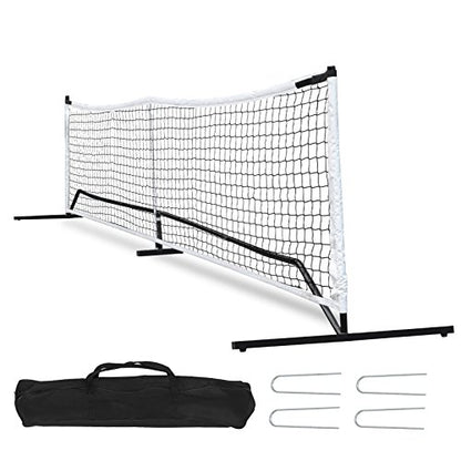 F2C Portable 22FT Pickleball Net Set Regulation Size Soccer Tennis Net with Court Markers,Game Set System with Metal Frame Stand and Carrying Bag - style: Pickleball Net