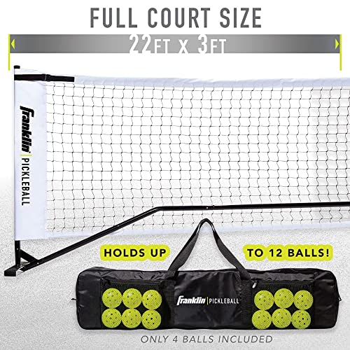 Franklin Sports Portable Outdoor Pickleball Net - Regulation Size 22' Foot Net with Travel Bag - style: Net with Paddles/Balls