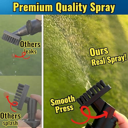 2025 Steel Wire Retractable Clip, Golf Brush, Golf Accessories, Golf Club Cleaner, Golf Water Brush, 5oz, Perfect Golf Gift for Men & Women, Golf Club Spray Brush, Golf Item, USA company (White)