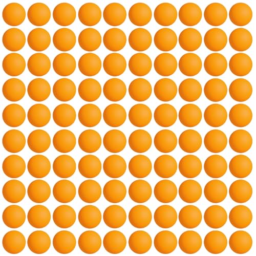 D-Xam Ping Pong Balls Orange or White ABS 1 Star 40mm Official Size High Bounce Professional 50, 30 Pack Table Tennis Ball for Training & Practice - Durable High Performance - color: Orange, size: 50 Pack