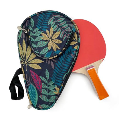 Colorful Table Tennis Racket Cover Ping Pong Paddle Bag Table Tennis Racket Case - color: Blue