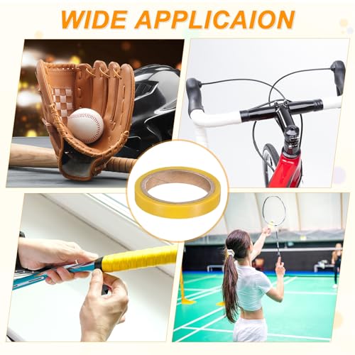 M METERXITY Grip Finishing Tape PVC Racket Wrap Grip Racquet Finishing Tapes for Pickleball/Racquetball - color: Yellow
