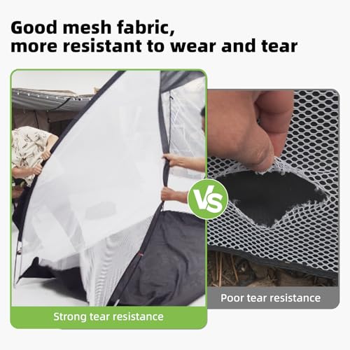 Golf Net - Upgraded All-in-One 10x7ft Golf Practice Net with 5 Real Balls, Tri-Turf Mat and Portable Bag, Durable Hitting Nets for Backyard Driving Swing Outdoor