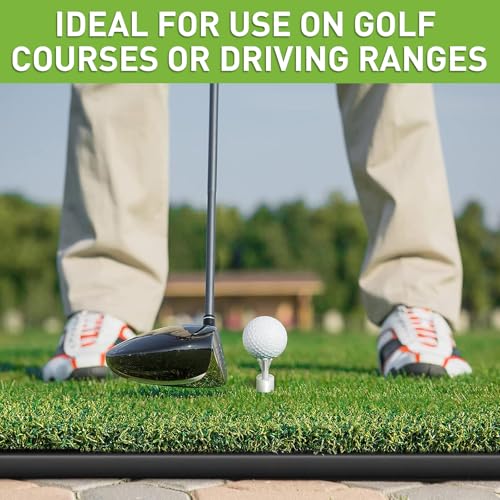 FINGER TEN Golf Rubber Tees Driving Range 3 Inch 1.5'' 2.25'' 2.75'' 3.13'' Tee Holder for Mat 1.5'' 2'' with Plastic Tees Indoor Outdoor Use - style: White-15 Pcs