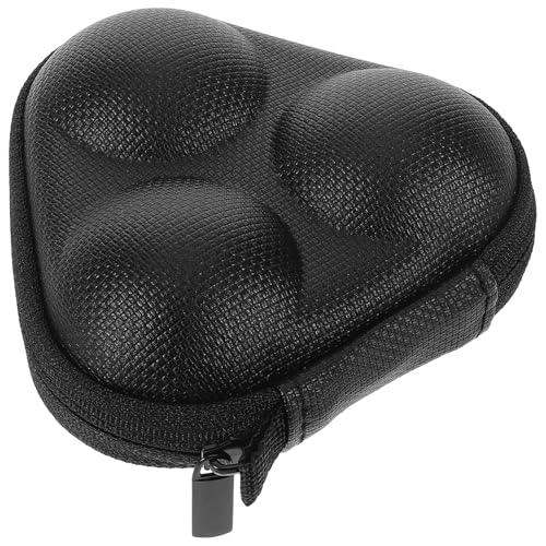 ABOOFAN Portable Table Tennis Ball Case 3-ball Holder Black Triangular Ping Pong Ball Storage Organizer Compact Outdoor Use