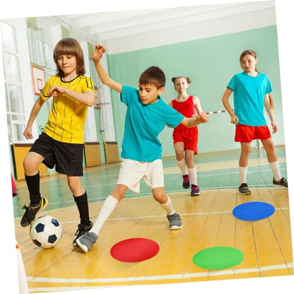 BESPORTBLE 5pcs Soccer Training Markers Flat Pads for Agility Drills and Speed Workouts Field Indoor Floors