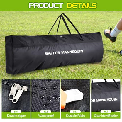 Carrying Bag for Mannequins Soccer Training Sports Equipment Bag Hold 5 Mannequins for Baseball Hockey Coaches Trainers Sports Teams, 74 x 20 x 6 Inches