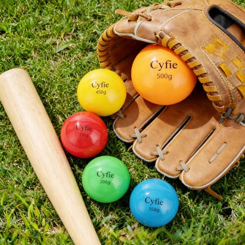 Cyfie Weighted Baseballs for Hitting Training, Heavy Balls for Batting Practice, Weighted Softballs for Strength & Swing Speed Training, Baseball Training Equipment for Players & Coaches