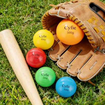 Cyfie Weighted Baseballs for Hitting Training, Heavy Balls for Batting Practice, Weighted Softballs for Strength & Swing Speed Training, Baseball Training Equipment for Players & Coaches