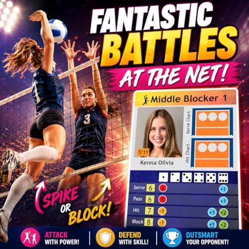 Action & Strategy Volleyball Board Game