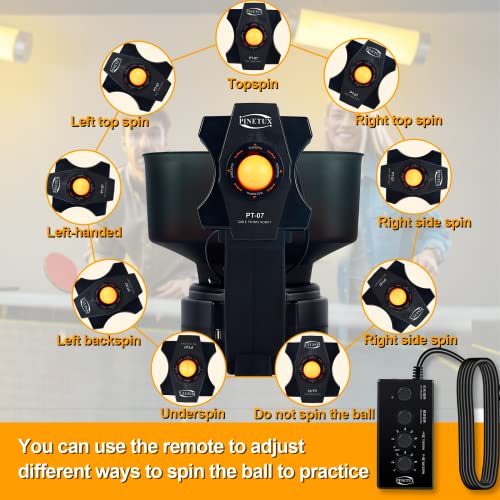Ping Pong Robot Machine with 9 Different Spin Balls Table Tennis Robots Automatic Ball Machine for Training
