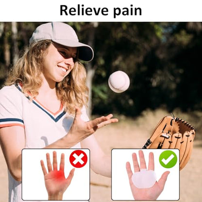 2 PCS Baseball Palm Pads, Palm Protector Sting Pad for Softball Glove Shock Stop Baseball Hand Guard Suitable for Left and Right Hands