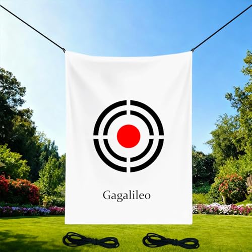 Gagalileo Golf Target Cloth: Protective Net Portable Easy Setup with Ropes Indoor Outdoor Practice All Golfers Training Accuracy for Backyard Garage - color: White, size: 5X3FT