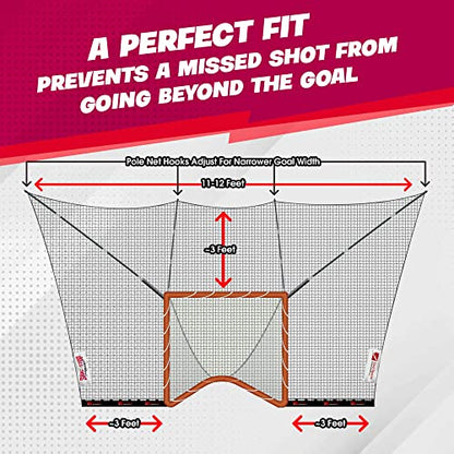 Lax Dog Lacrosse Goal Ball Return/Retriever Insert for Lacrosse Goals by Goal Sports Innovation, A Lacrosse rebounder for Shooting Training Practice