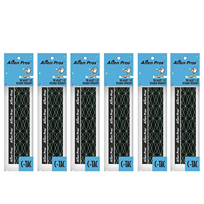 ALIEN PROS Tennis Racket Grip Tape – Tac Moisture Feel Tennis Grip – Tennis Overgrip Grip Tape Tennis Racket – Wrap Your Racquet for High Performance - style: 6-Pack Cubic
