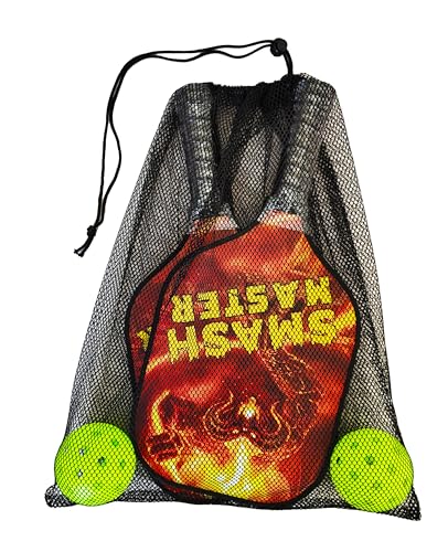 Smash Master Fiberglass Honeycomb Pickleball Paddle Set