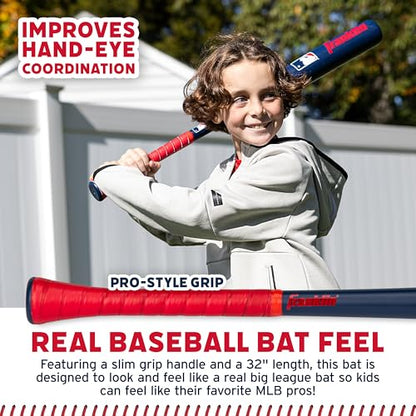 Franklin Sports Blaster Plastic Baseball Bat + Ball Set - Youth 32" Toy Bat + Official Stitched 70mm Lightweight Ball - style: Bat and Ball Set