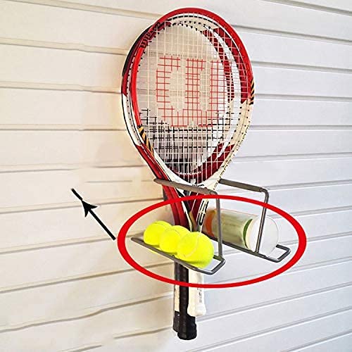 Tennis Racket Rack Organizer, Wall Mount Ball Display Racks, for Badminton/Tennis/pingpong Racquet Holder, Garage Organizer,Sports Storage Station