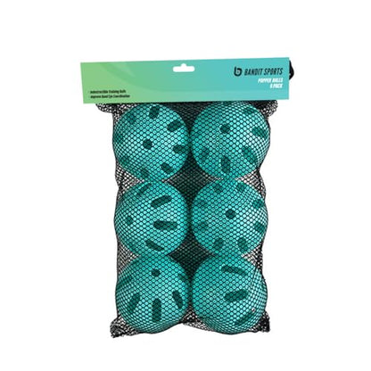 Bandit Sports Popper Balls, Plastic Baseballs, Made of Impact-Resistant and Rebounding Material, Perfect Practice Baseballs for Baseball & Hitting Ball Training