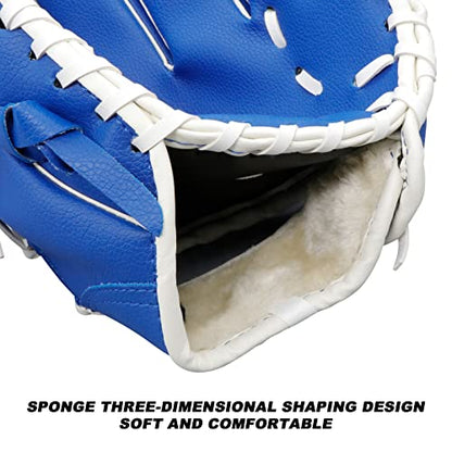 Baseball Gloves Softball Glove,12.5 Player Preferred Wear-Resistant PU Material Thicken Softball Fielding Glove,Left Hand Gloves Right Hand Throw for Youth Adult