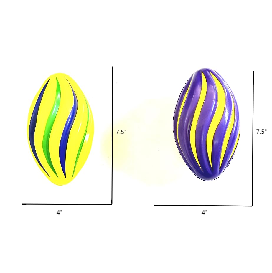 2 Pcs Foam Footballs 7.5" Football Stress Balls Bulk Party Decorations Sports Event Gift
