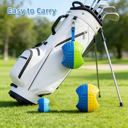 THEMARS Golf Swing Trainer, Golf Training Aid Ball - Soft PU Foam Forearm Connection Ball & Practice Equipment & Posture Correction | Fix Chicken Wing, Slicing & Scooping with Adjustable Lanyard - size: Small