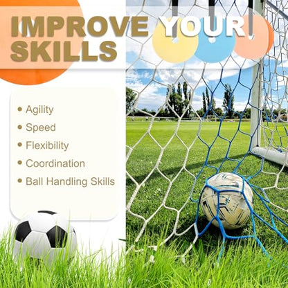 Soccer Targets for Goal, Training Equipment for Football Hockey Lacrosse - Goal Target Discs & Adjustable Straps, Football Shooting Aiming Agility Practice Game