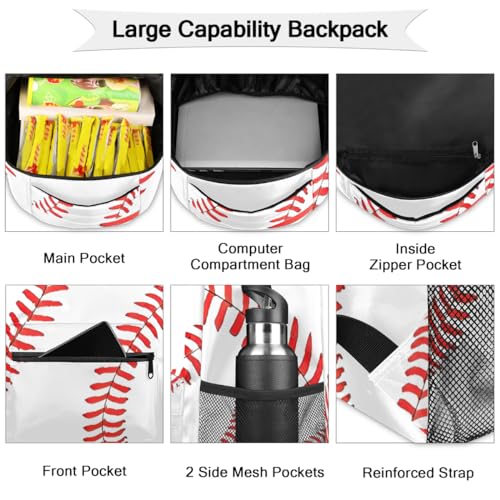 Sports Backpack for Boys, 18 Inch Basketball Print Travel Backpack