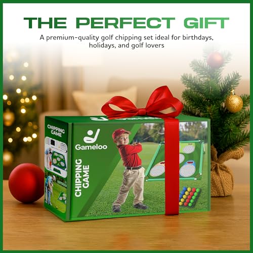 Golf Gift for Men – Portable Backyard Golf Chipping Game for Family, Indoor & Outdoor Lawn Game with Carry Bag, Fun Party Game, Father's Day, Birthday for Golfers