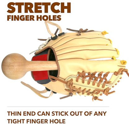 Aliball Heavy Baseball Glove Break-in Kit - Real One-Piece Solid Construction, Mallet, Conditioner for Adult & Youth Gloves