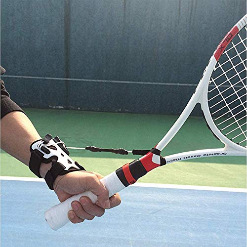 Professional Tennis Trainer Practice Serve Ball Machine Sports Training Tool, Tennis Power Resist System Resistance Band, Self-Study Correct Wrist Posture Accessories