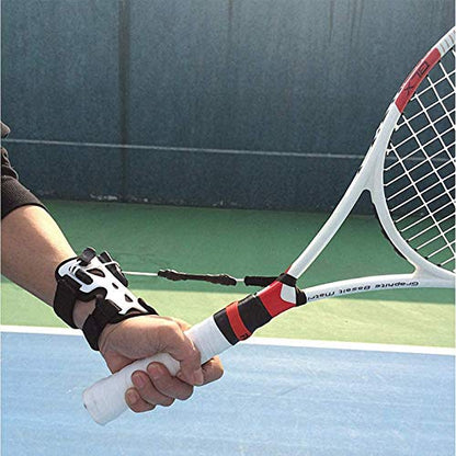 Professional Tennis Trainer Practice Serve Ball Machine Sports Training Tool, Tennis Power Resist System Resistance Band, Self-Study Correct Wrist Posture Accessories