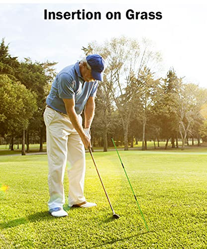 Golf Alignment Sticks - 48" Collapsible Golf Practice Rods for Aiming, Putting, Full Swing Trainer, Posture Corrector with Clear Tube Case, Golf Training Equipment
