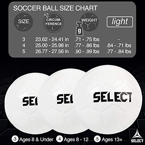 SELECT Club Soccer Ball - color: White/Green V22 - 1-Ball, size: 5