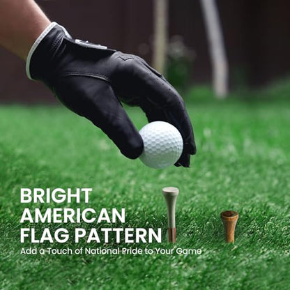 Amy Sport Golf Tees Western Birch Wood Value 100 Pack, 80 Tee 2 3/4 or 3 1/4 Inch with 20 Short 1 1/2 Inch Driving Range Tees, 5X More Durable 5X Stronger & Less Friction Tees