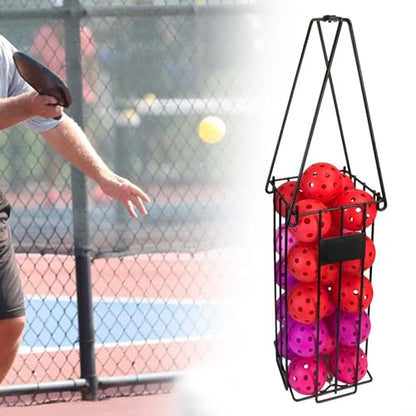 Pickleball Hooper Basket Tool Organizer Cage Tennis Ball Retriever