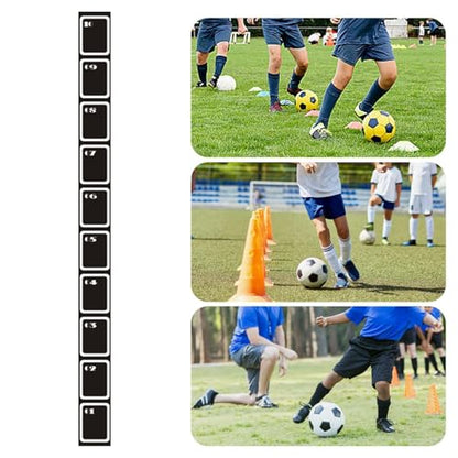 Non-Slip Agility Ladder – 250/350/450cm Jacob, Soccer Practice Tool, Speed Supply | Perfectly Great for Sports Fitness Exercise, Portable - size: 450x34x0.3CM