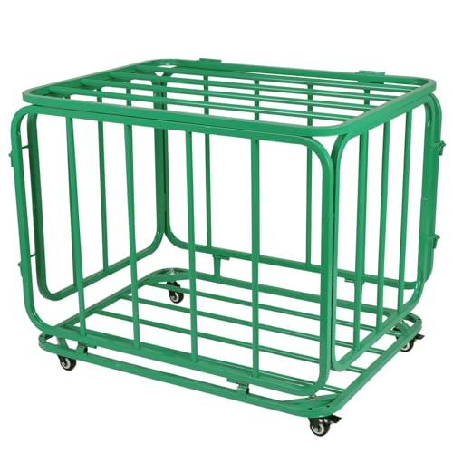 Basketball Or Volleyball Storage Ball Cart with Wheels & Lid Rolling Sports Ball Cart for Gyms Schools Clubs Indoor and Outdoor