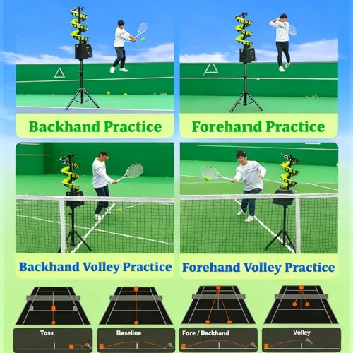 Portable Pickleball Machine - Remote Control, Adjustable Angle, 33 Balls, 5200mAh Battery, Distance Control, Beginner-Friendly Training Aid, Perfect for Skill Development