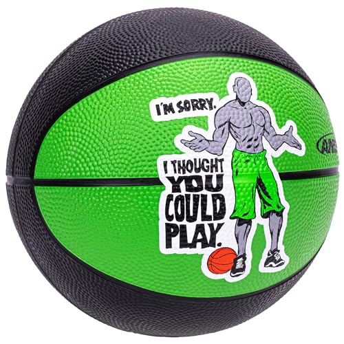 AND1 Mini Basketball Pack Set for Kids (Deflated w/Pump Included): - 7-Inch Premium Youth Size Basketballs, Easy to Grip - color: Smack Talk, size: 3