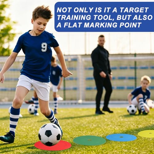 6Pcs Soccer Goal Target Net, Top Bins Soccer Goal Net, Corner Soccer Train Goal with Adjustable Straps, for Football Shooting Accuracy Practice Equipment, Easy to Attach/Detach, 28x22 Inches
