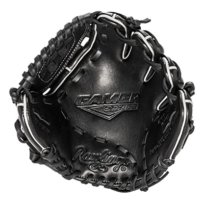 Rawlings Gamer Contour Series Utility Baseball Glove | Youth | Travel | Infield | Outfield | First Base | Black | Right Hand Thrower | Left Hand Thrower - size: 10"