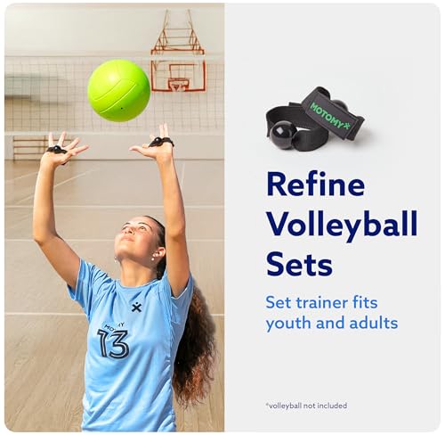 MOTOMY VolleyPal Trainer and Soft Indoor Volleyball Bundle