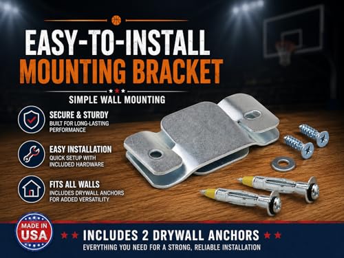 CALIKIWIPROS Mini Basketball Hoop Set Pro League Decorative Solid Wood Wall Mount, Includes 9’ Hoop & 5 mini Basketballs, Classic Look with Colors Matching Some pro Teams. - style: Grey White