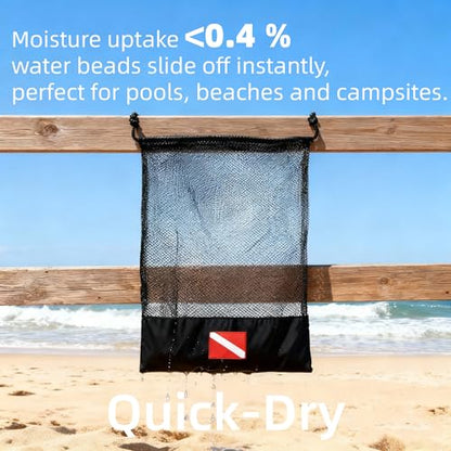 3 PCS Scuba Diving Mesh Bag SMB Bag Diving Pouch for Scuba Diving Gear Snorkeling Gear,Swimming Equipment bags SMB Storage Bags