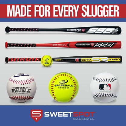 SweetSpot Plastic Baseball Spaseballs | Backyard Plastic Baseballs for Youth, Kids, Teens, and Adults - style: 2 Pack