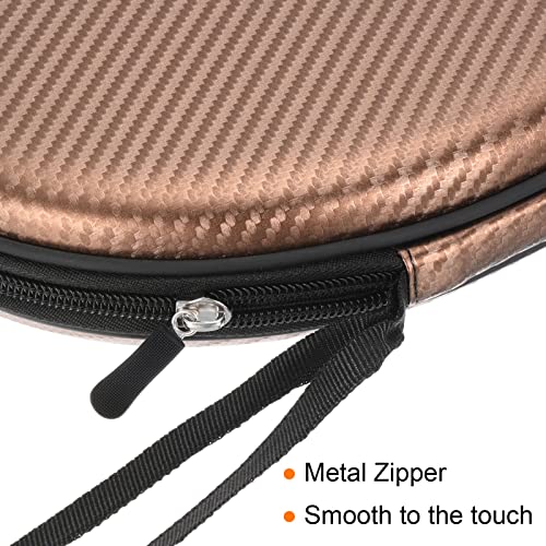 PATIKIL Table Tennis Racket Case Ping Pong Paddle Case Hard Cover Container Bag Gourd Shape, for Sports Accessories - color: Brown