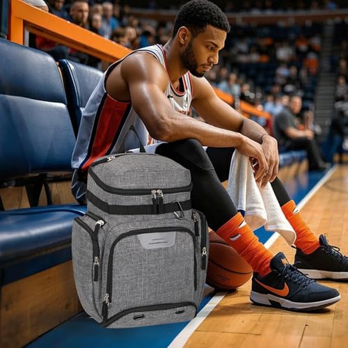 Goloni Basketball Backpack,Large Sports Bag with Ball Compartment & Shoe Compartment, Best for Basketball, Soccer